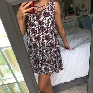 This is a fluorescent dress from American eagle!